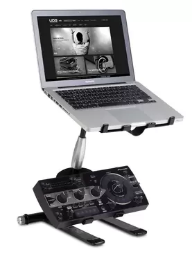 U6010BL - CREATOR LAPTOP/CONTROLLER STAND ALUMINIUM BLACK
