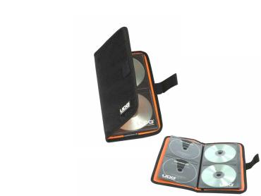 ULTIMATE CD WALLET 24 DIGITAL BLACK, ORANGE INSIDE