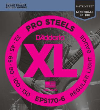 EPS170-6 PROSTEELS 6-STRING BASS, LIGHT, LONG SCALE [32-130]