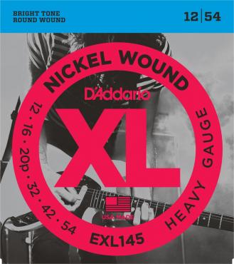 EXL145 NICKEL WOUND, HEAVY, PLAIN 3RD [12-54]