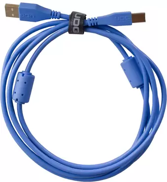 U95002LB - ULTIMATE AUDIO CABLE USB 2.0 A-B BLUE STRAIGHT 2M