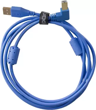 U95004LB - ULTIMATE AUDIO CABLE USB 2.0 A-B BLUE ANGLED 1M