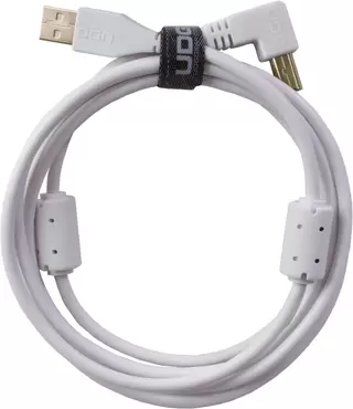 U95004WH - ULTIMATE AUDIO CABLE USB 2.0 A-B WHITE ANGLED 1M