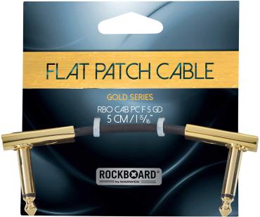 FLAT PATCH CABLE GOLD 5 CM