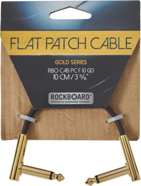 FLAT PATCH CABLE GOLD 10 CM