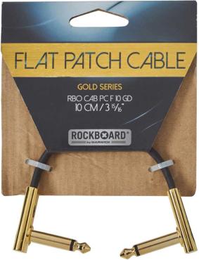FLAT PATCH CABLE GOLD 10 CM