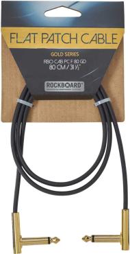 FLAT PATCH CABLE GOLD 80 CM