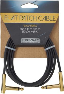 FLAT PATCH CABLE GOLD 120 CM