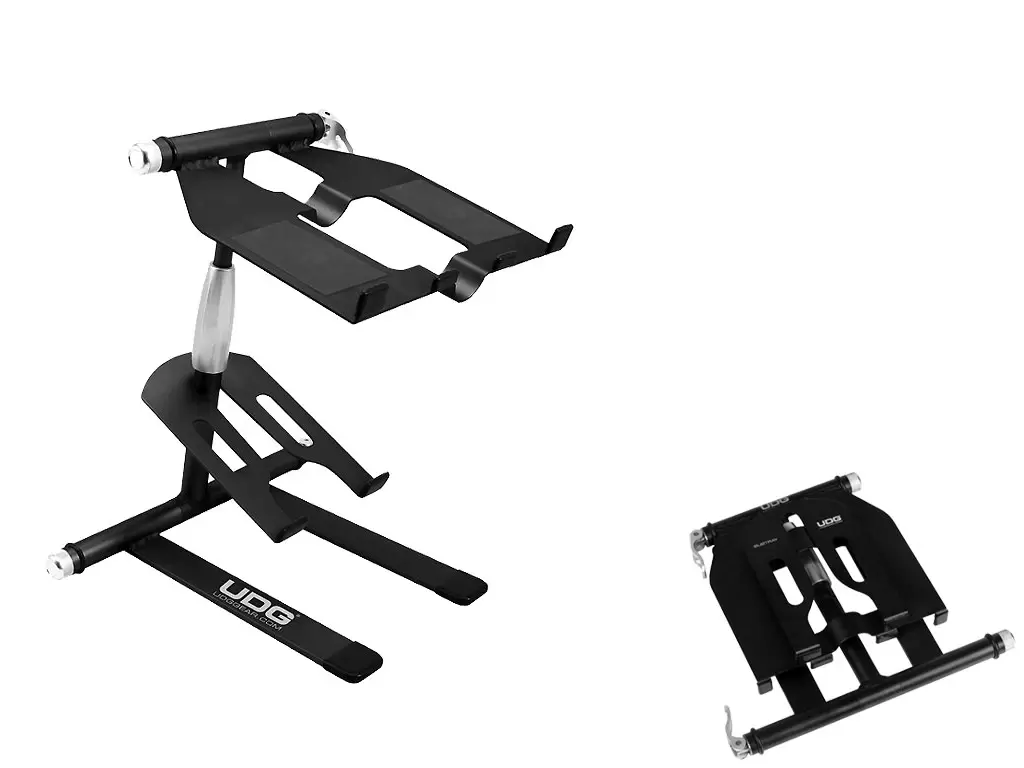 U6010BL - CREATOR LAPTOP/CONTROLLER STAND ALUMINIUM BLACK