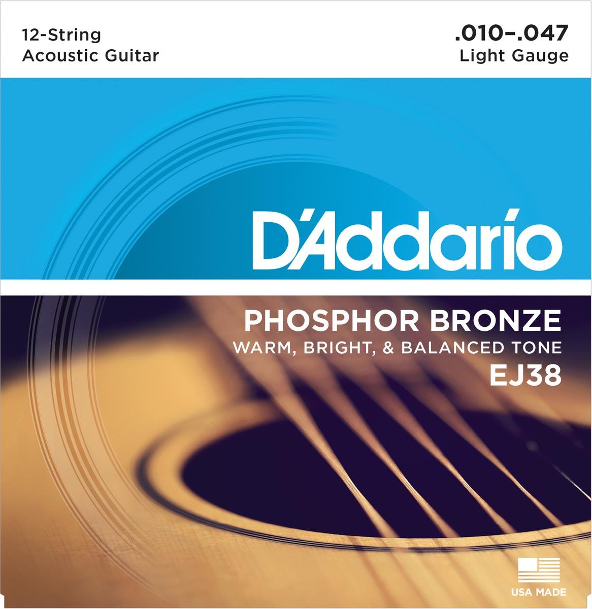 EJ38 - PHOSPHOR BRONZE LIGHT 12 STRING [10-47]