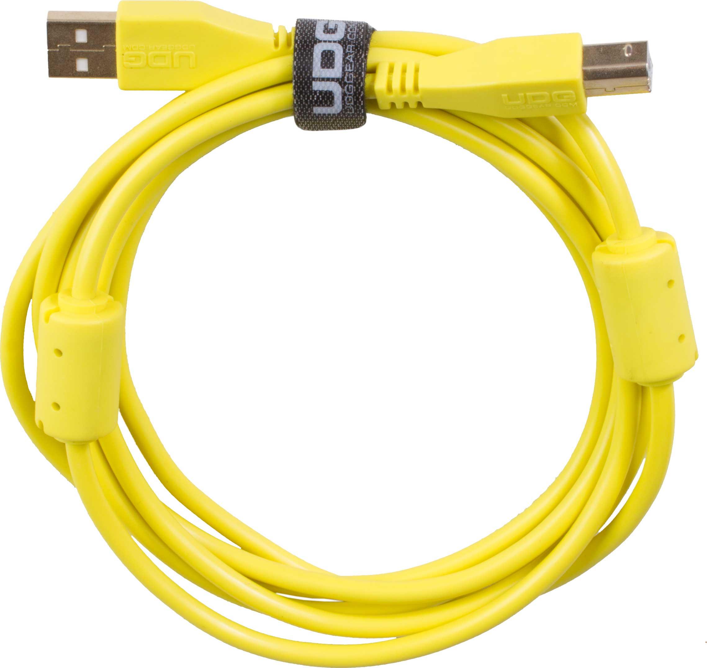 U95001YL - ULTIMATE AUDIO CABLE USB 2.0 A-B YELLOW STRAIGHT 1M