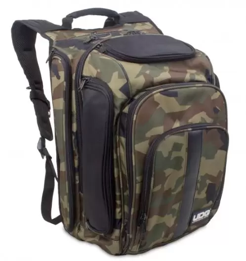 U9101BC/OR - ULTIMATE DIGI BACKPACK BLACK, CAMO/ ORANGE INSIDE