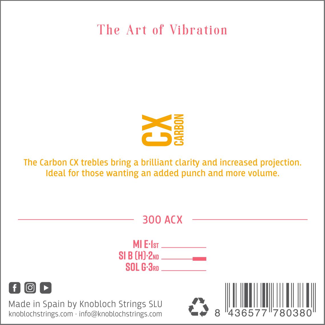 ACTIVES CX CARBON TREBLE MEDIUM 300ACX