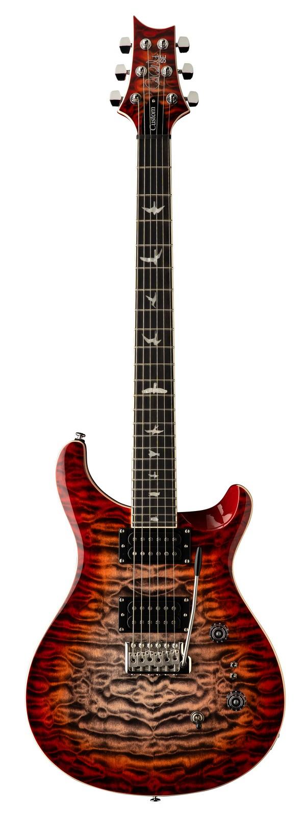 SE CUSTOM 24-08 QUILT CHARCOAL CHERRY BURST