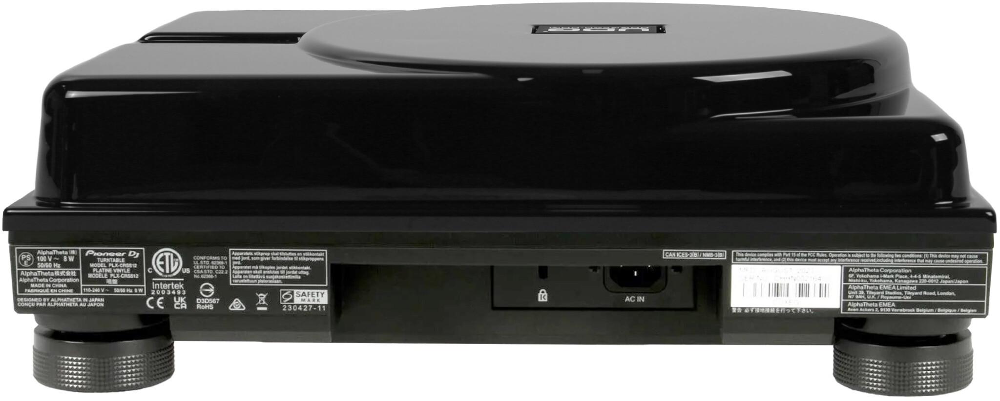 U94115BL UL COVER TURNT (SL-1200 &P LX-CRSS12) BK