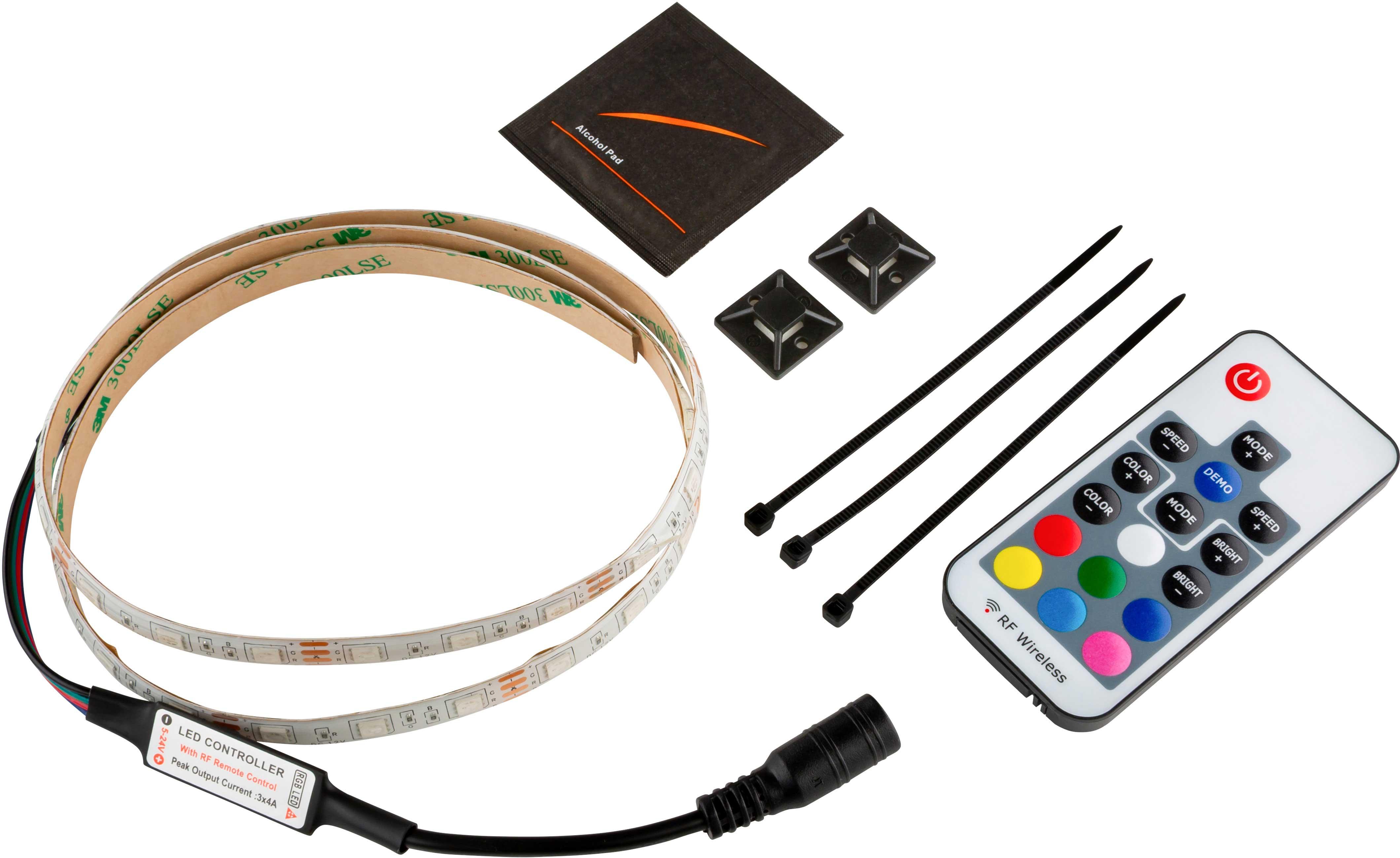 LED STRIPE 80 CM WITH REMOTE CONTROL
