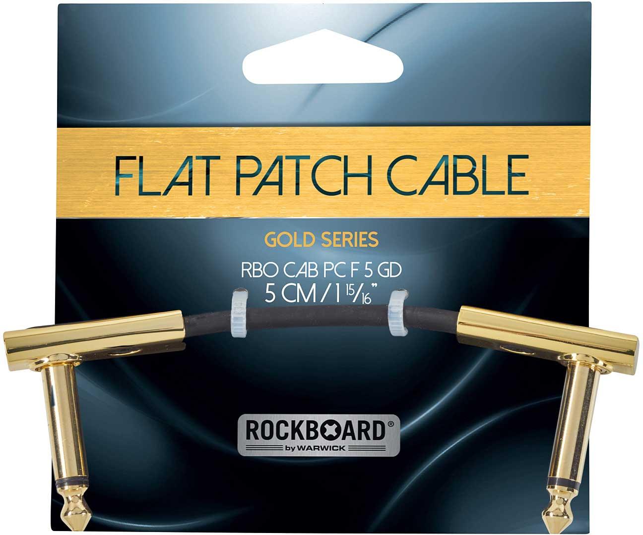 FLAT PATCH CABLE GOLD 5 CM