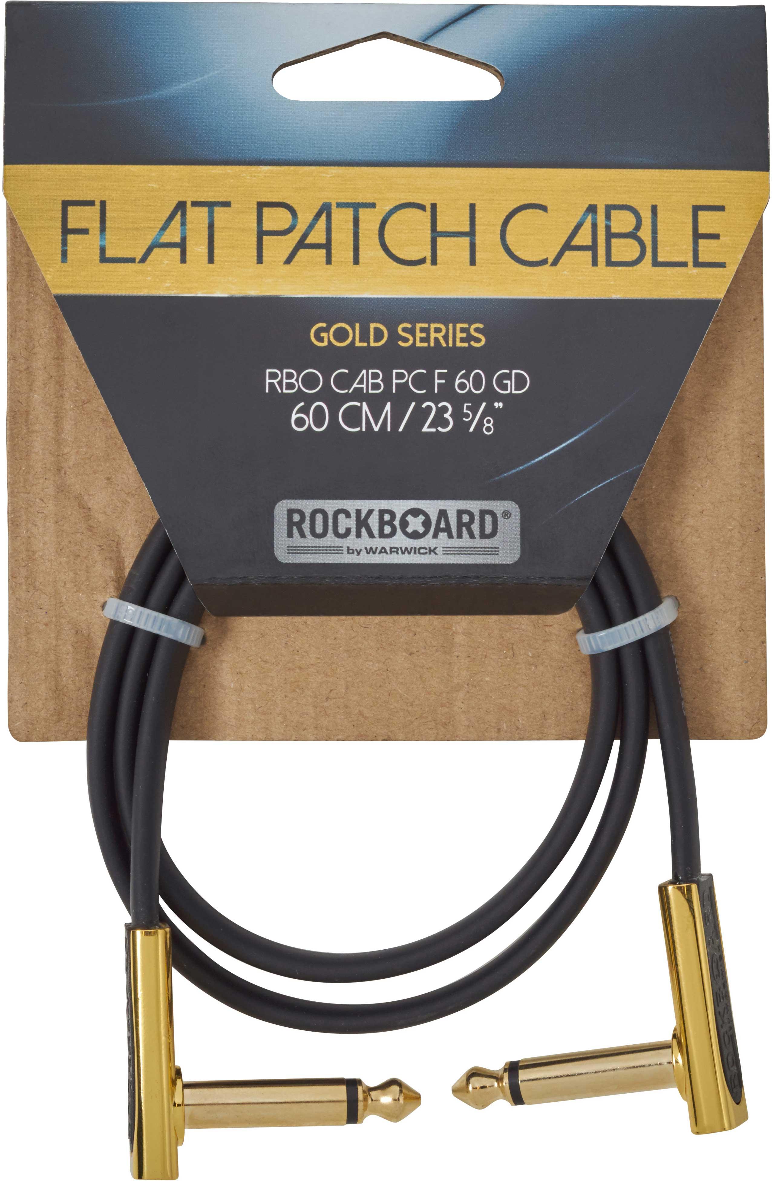 FLAT PATCH CABLE GOLD 60 CM