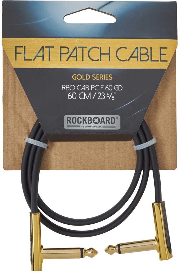 FLAT PATCH CABLE GOLD 60 CM