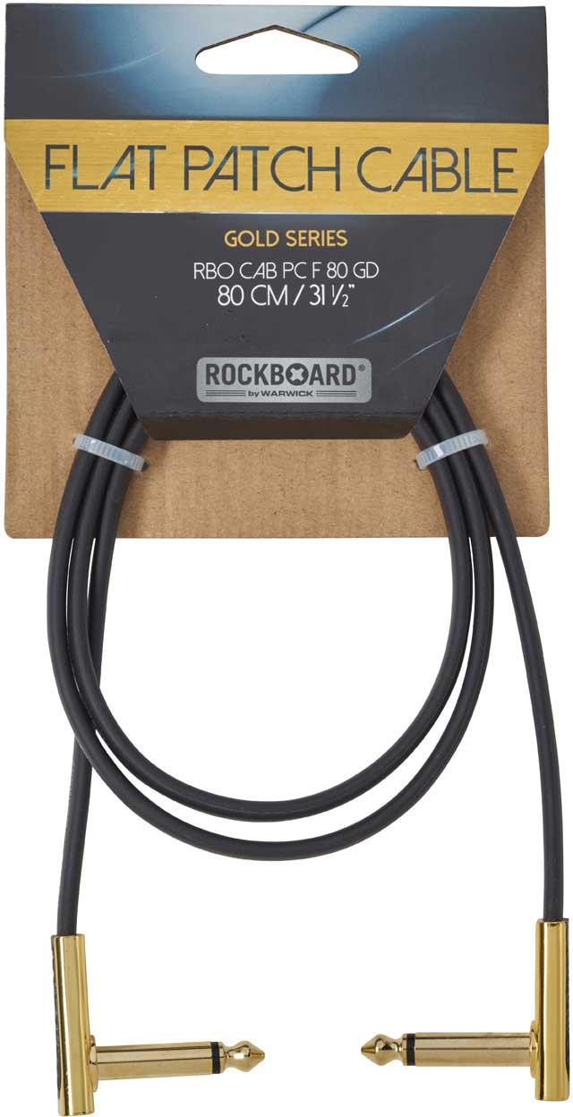 FLAT PATCH CABLE GOLD 80 CM