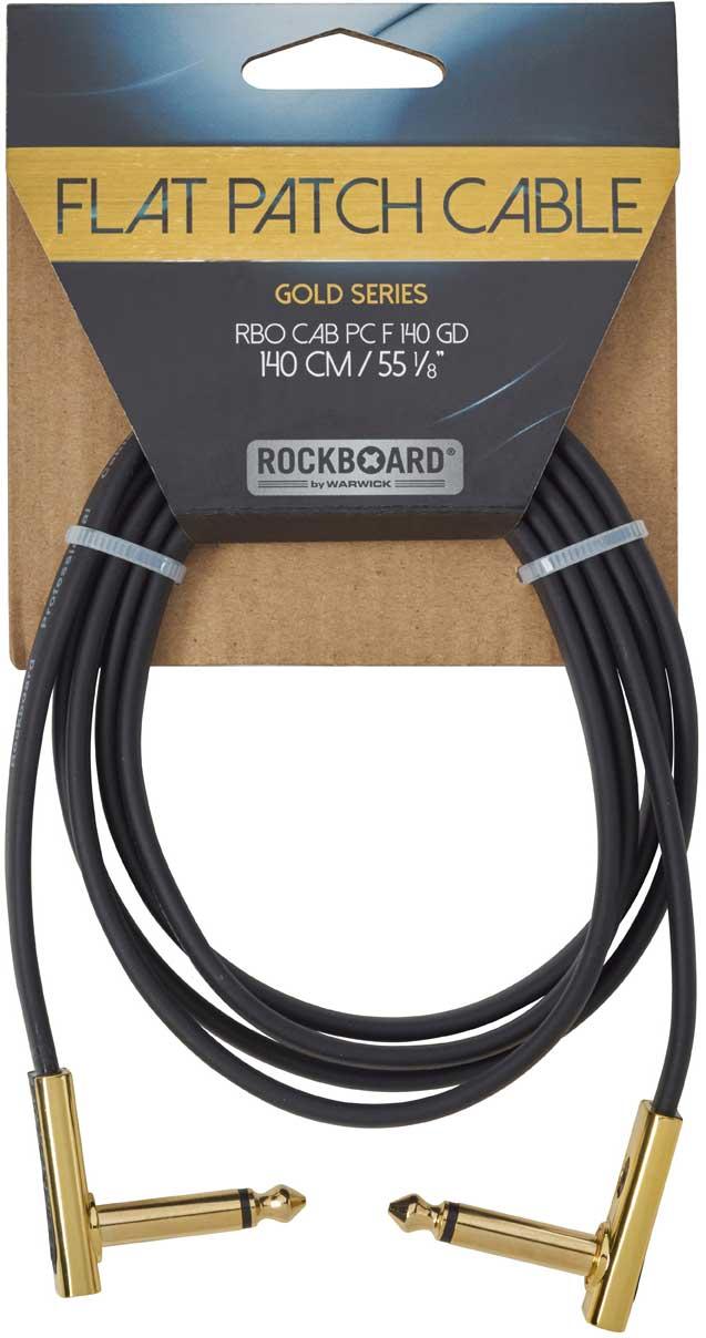 FLAT PATCH CABLE GOLD 140 CM