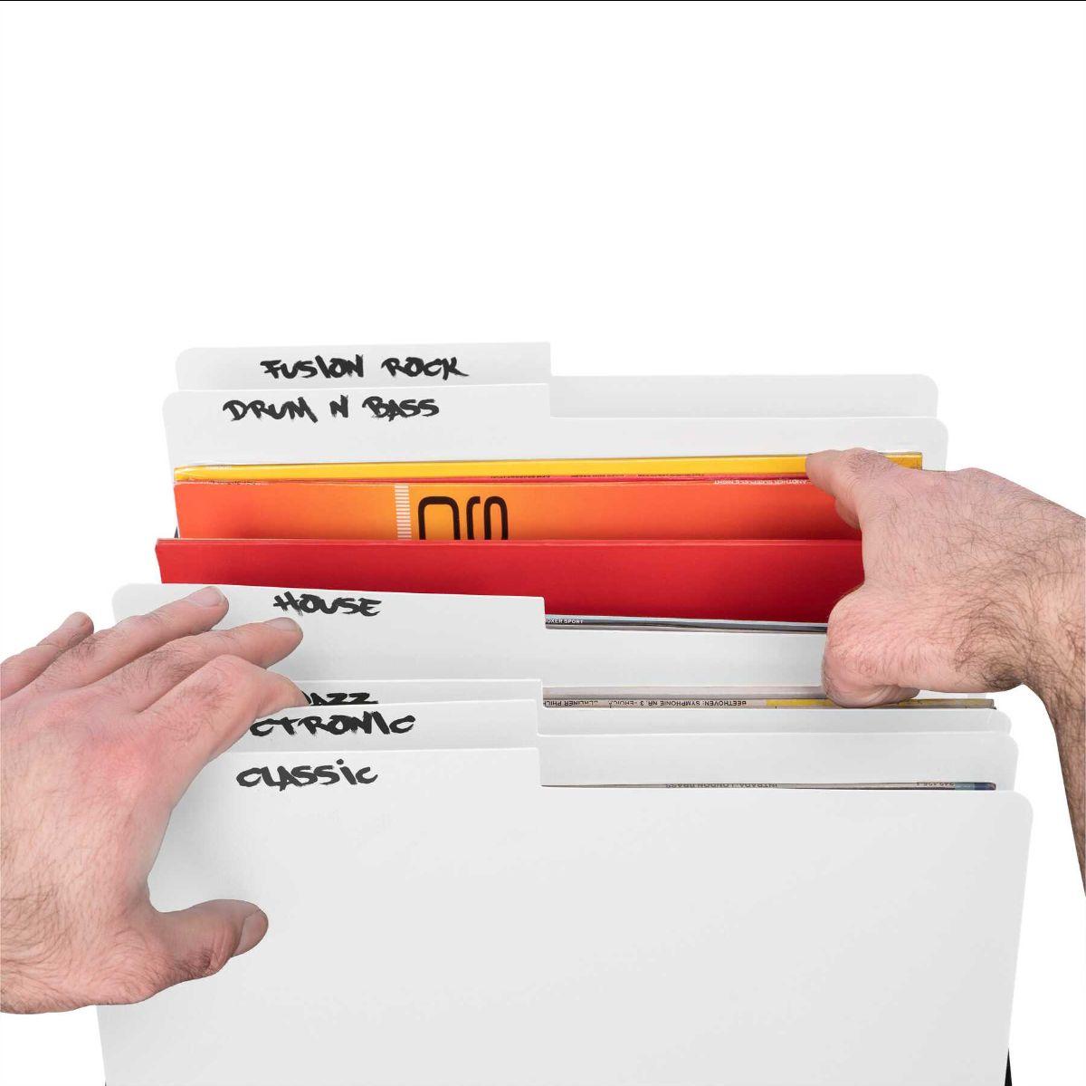 GLORIOUS VINYL LP DIVIDER SET WHITE (6 PCS.)