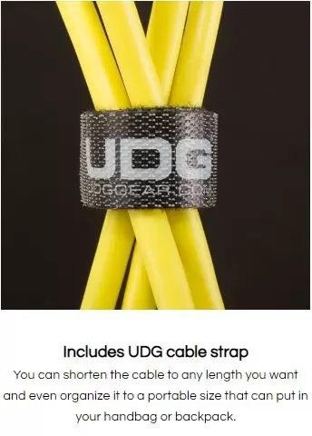 U95001YL - ULTIMATE AUDIO CABLE USB 2.0 A-B YELLOW STRAIGHT 1M